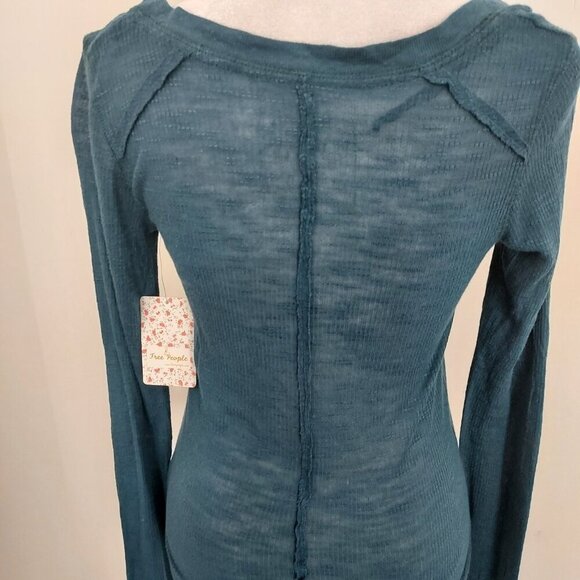 We The Free Linen Blend Long Sleeve Tee size small - Picture 3 of 7